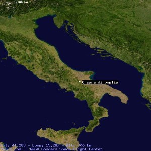 Orsara di Puglia-NASA Satellite view
