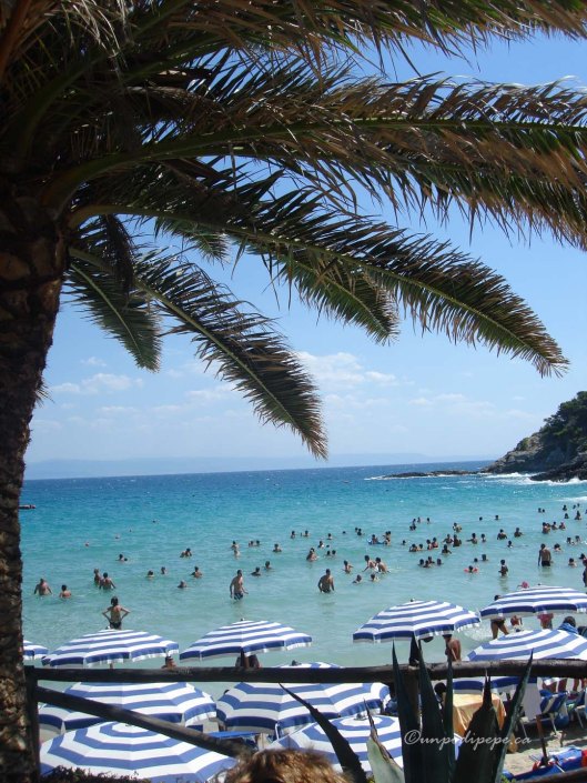 Cale delle Arene, San Domino-the only sandy beach on the Isole Tremiti