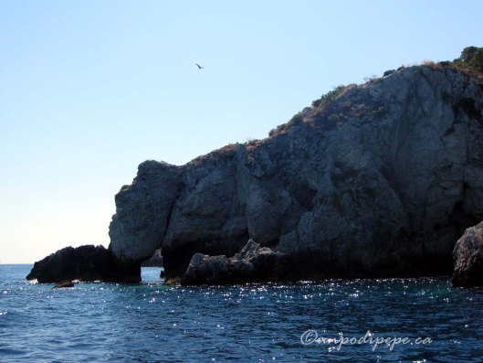 Scoglio dell 'Elefante, San Domino, looks like a giant sitting elephant drinking from the sea