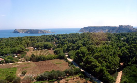 San Nicola and Cretaccio seen from above the helipad, San Domino