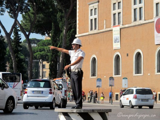 Crossing the street can be challenging! Photo taken by Vito!