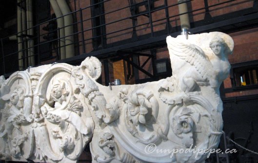Sala Caldaie. Sphinx Frieze with Acanthus Spirals. This was part of the Gardens of Sallust and likely represents the victory over Antony and Cleopatra.