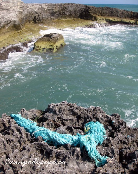 The view below Trabucco Punta Lunga