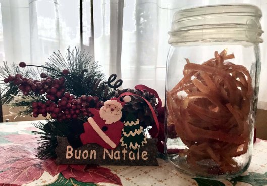 Canditi, candied orange rind