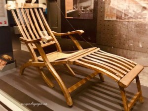 Titanic deck chair Maritime Museum of the Atlantic