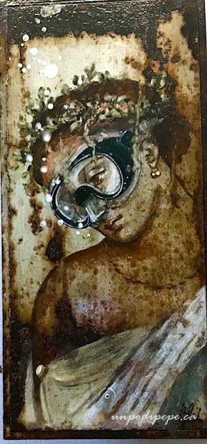 Detail from Il Volo di Dedalo e la caduta di Icaro Blub pompeii