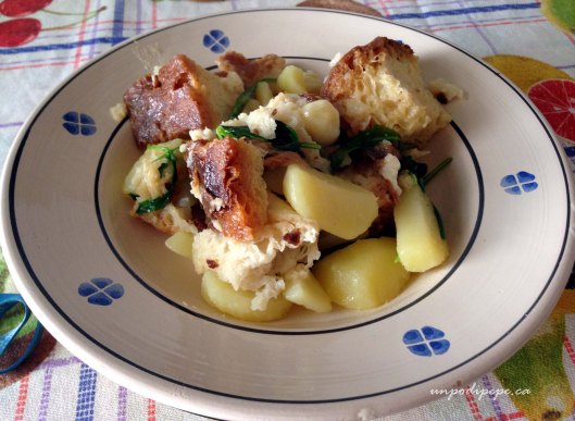 Pancotto, patate e rucola