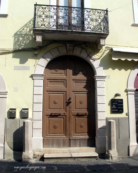 Via Regina Margherita doorway Troia, Puglia