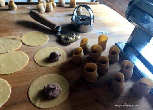 Tortelloni stuffed with meat