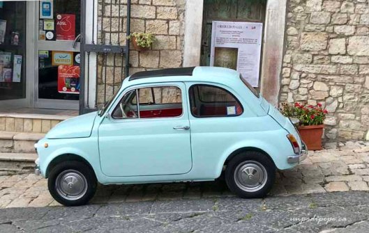 Robin's egg blue Fiat Cinquecento