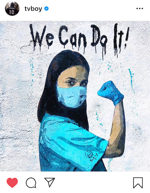 We can do it TV Boy street art