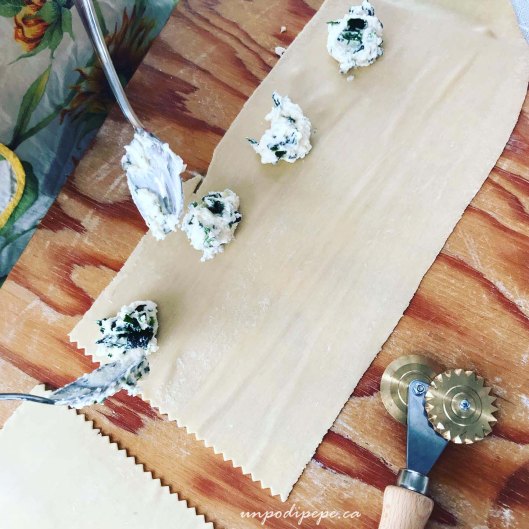 Ravioli di ricotta e spinaci