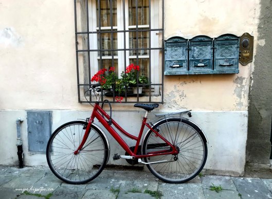 Lucca bicicletta rossa