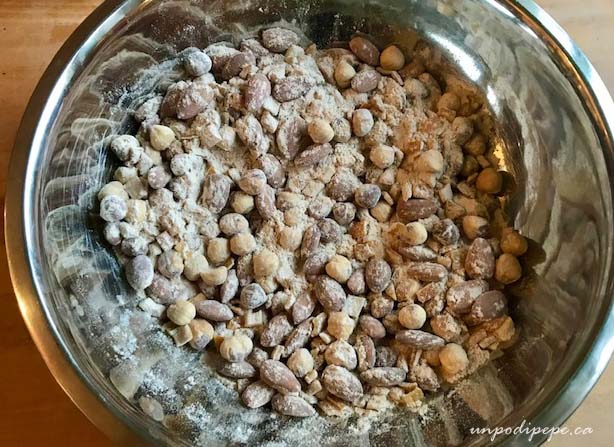 Panforte dry ingredients