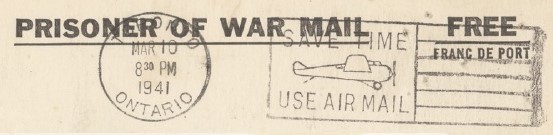 POW mail Columbus Center collection